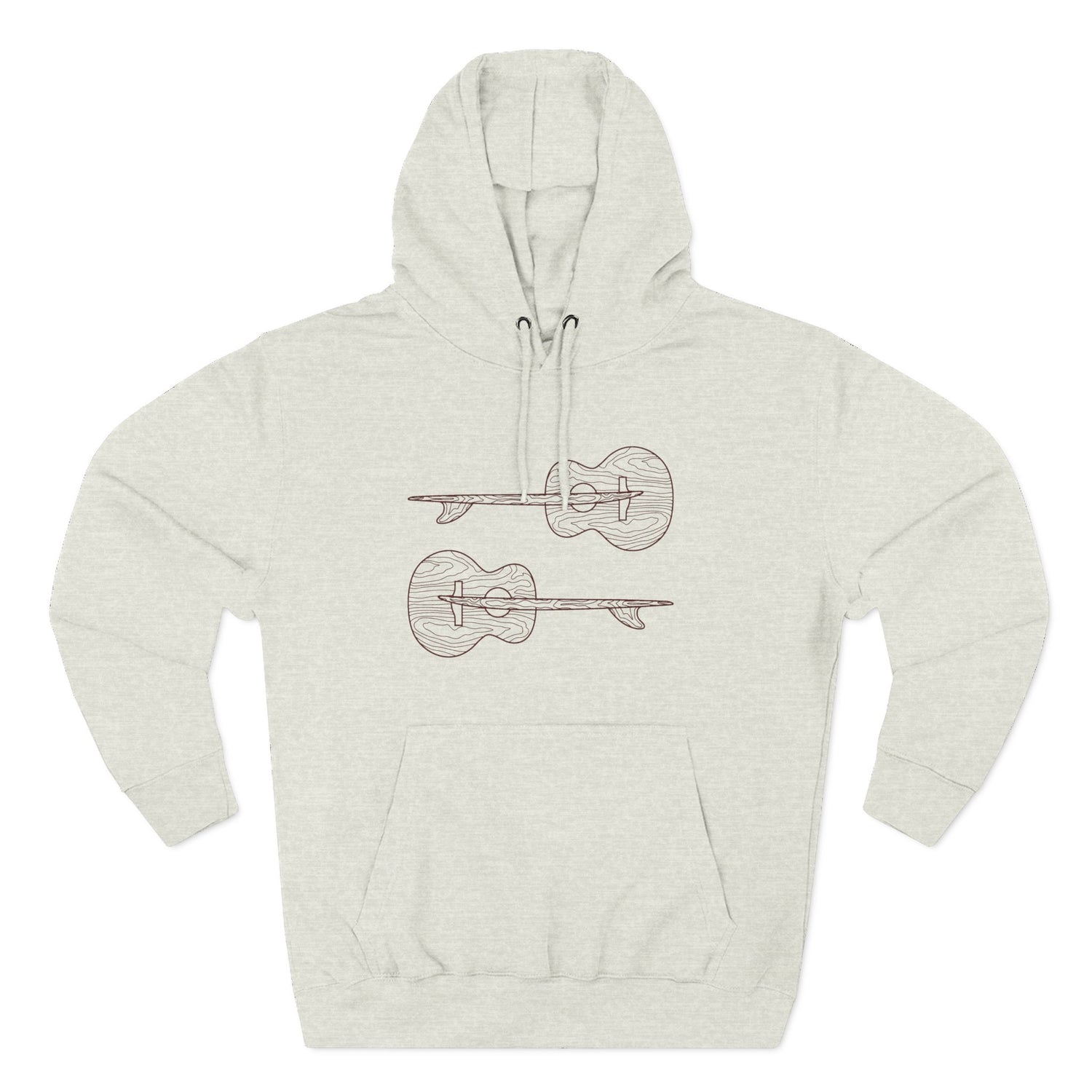 Ventana Santa Cruz Guitar Collab Unisex - Pull-Over Cotton Blend Fleece Hoodie