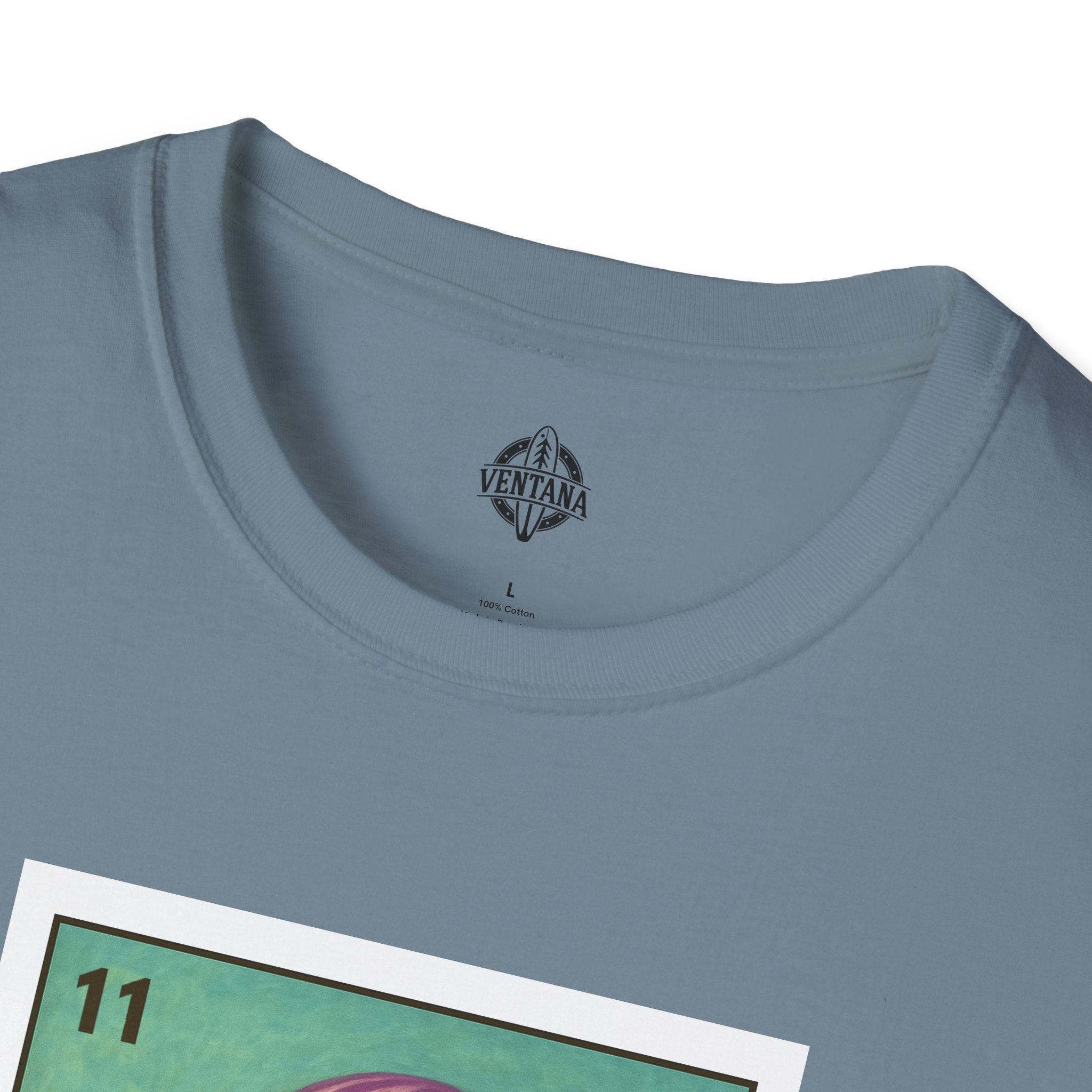 Sea Jelly Lotería Unisex - Soft Style U.S. Cotton T-Shirt (La Medusa)