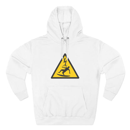 Electric Surfer Unisex - Pull-Over Cotton Blend Fleece Hoodie
