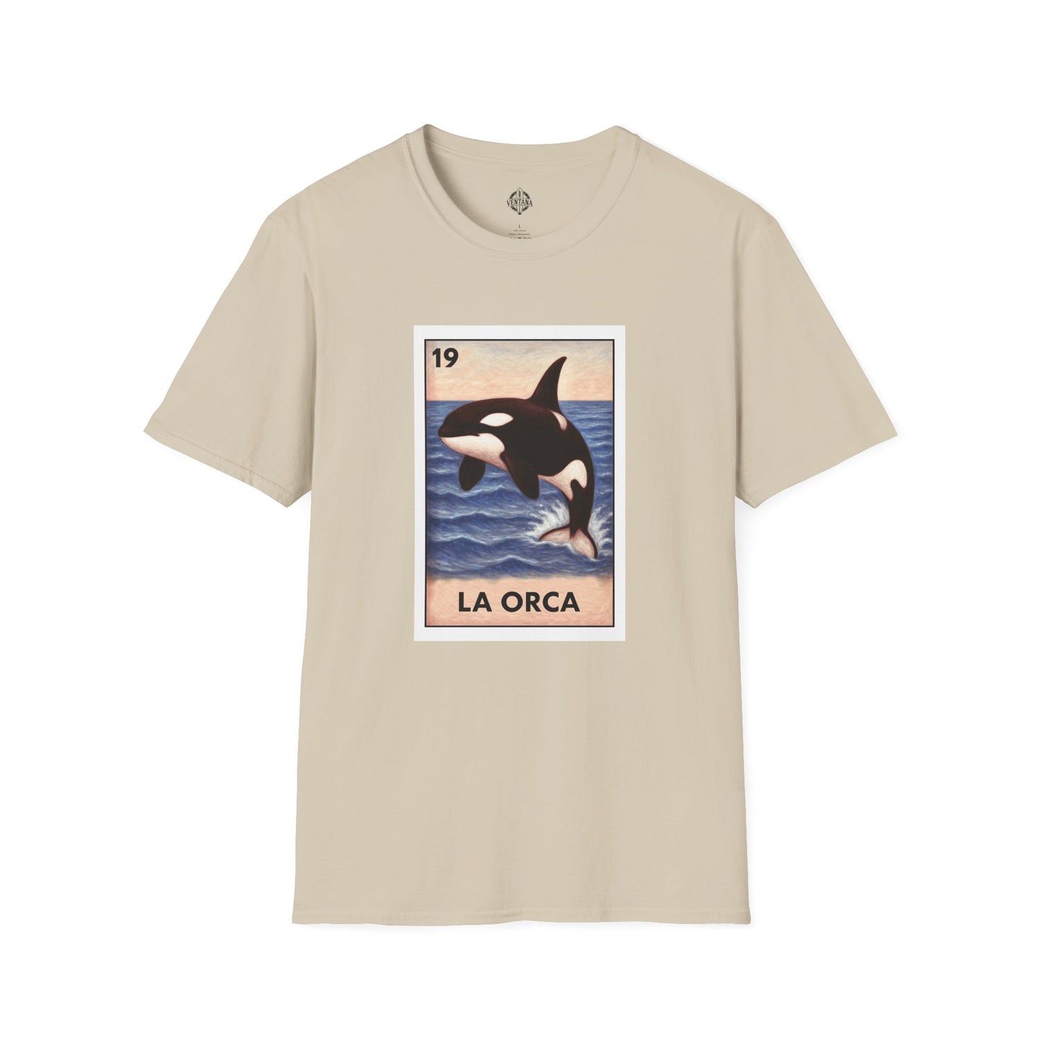 Orca Lotería Unisex - Soft Style U.S. Cotton T-Shirt (La Orca)