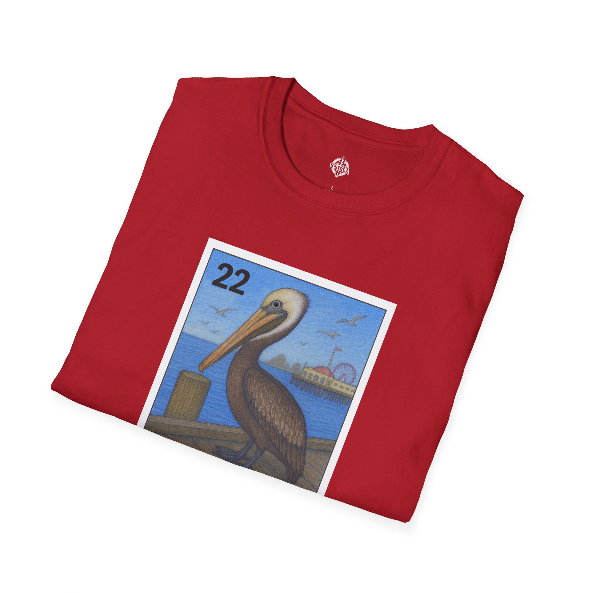 Pelican Lotería Unisex - Soft Style U.S. Cotton T-Shirt (El Pelícano)