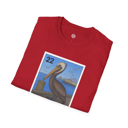 Pelican Lotería Unisex - Soft Style U.S. Cotton T-Shirt (El Pelícano)