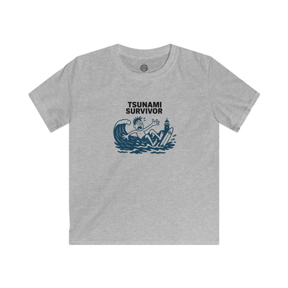 Tsunami Survivor Kids - Soft Style U.S. Cotton T-Shirt