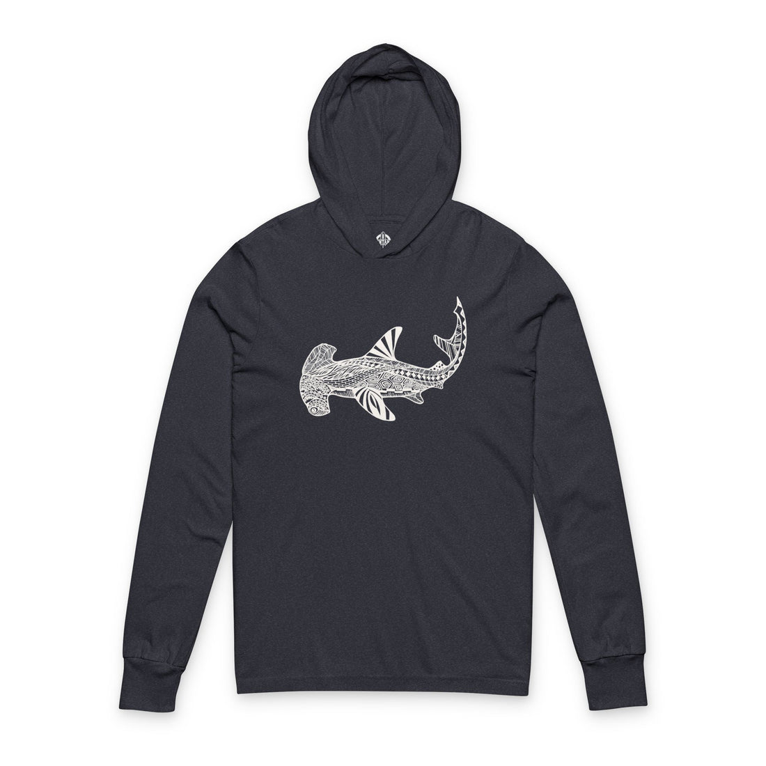 Ventangle Hammerhead Unisex - Cotton Long Sleeve Hooded T-Shirt