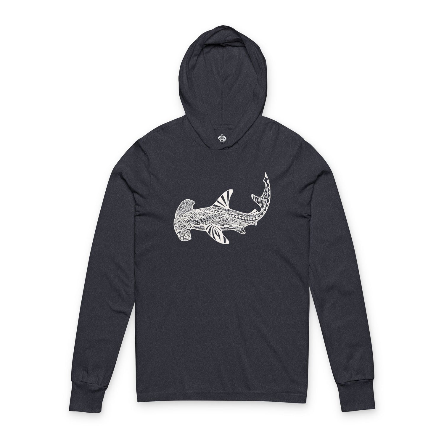 Ventangle Hammerhead Unisex - Cotton Long Sleeve Hooded T-Shirt