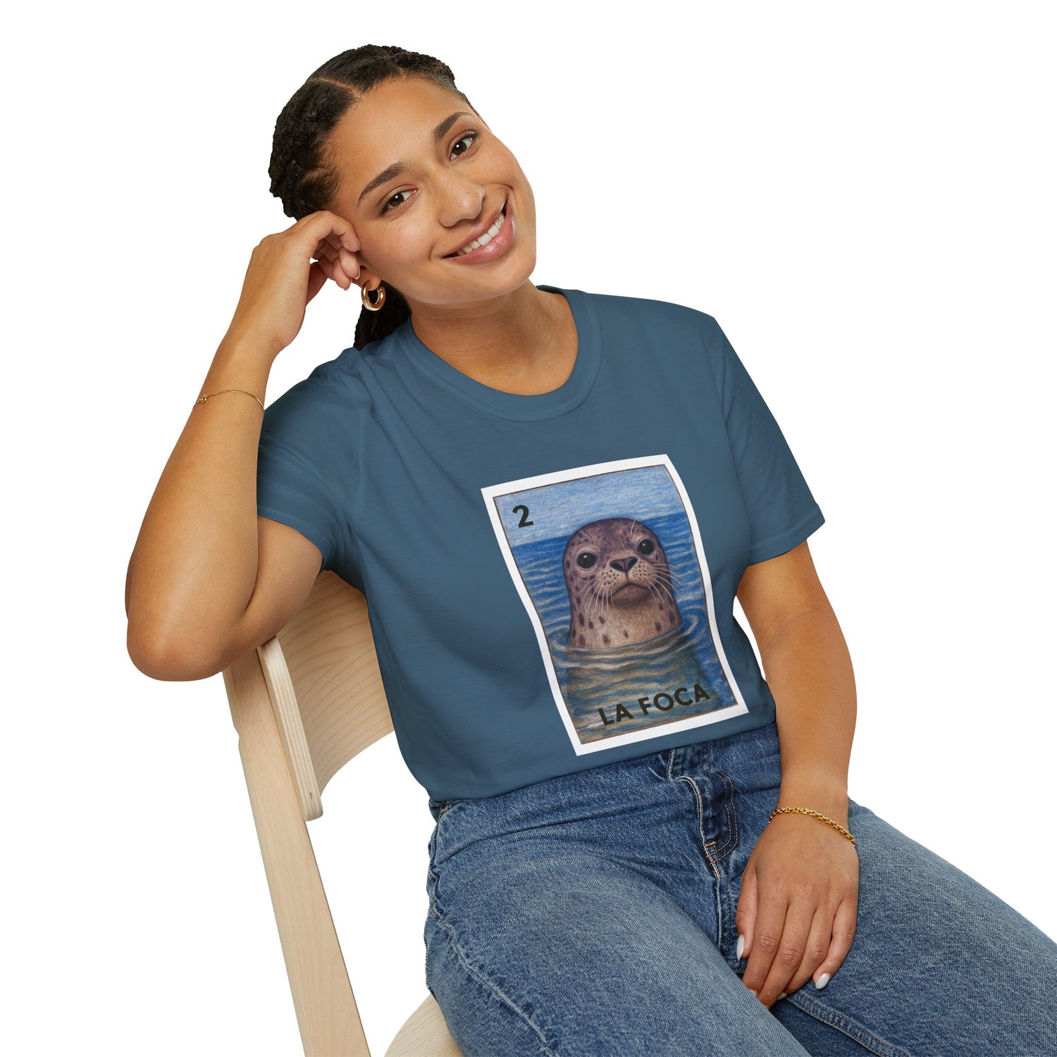 Seal Lotería Unisex - Soft Style U.S. Cotton T-Shirt