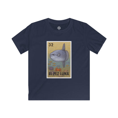 Sunfish Lotería Kids - Soft Style U.S. Cotton T-Shirt (El Pez Luna)