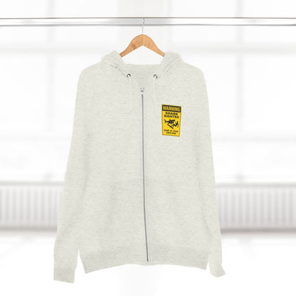 Shark Sighted Unisex - Zip Cotton Blend Fleece Hoodie