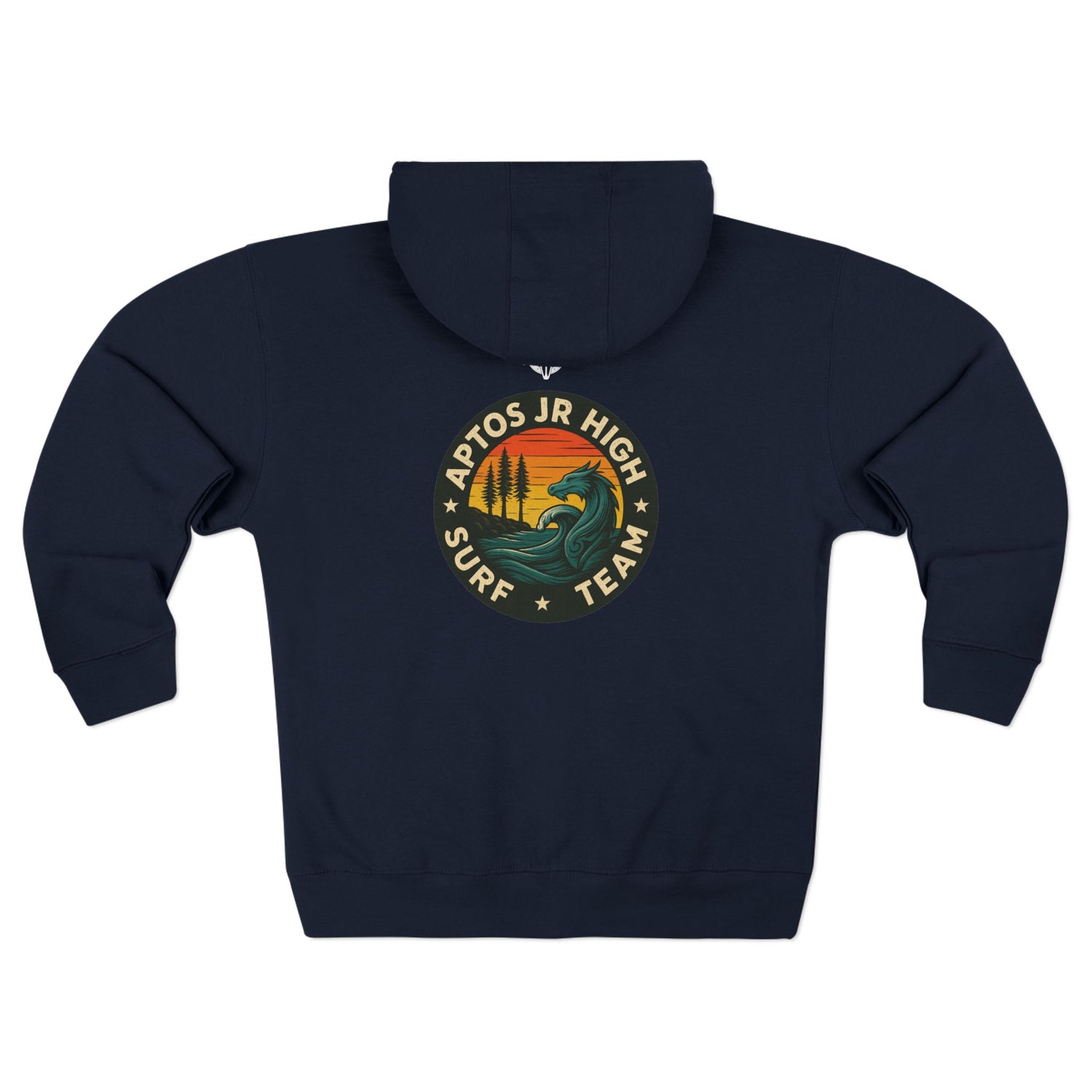 Aptos Junior High Surf Team Unisex - Zip Cotton Blend Fleece Hoodie
