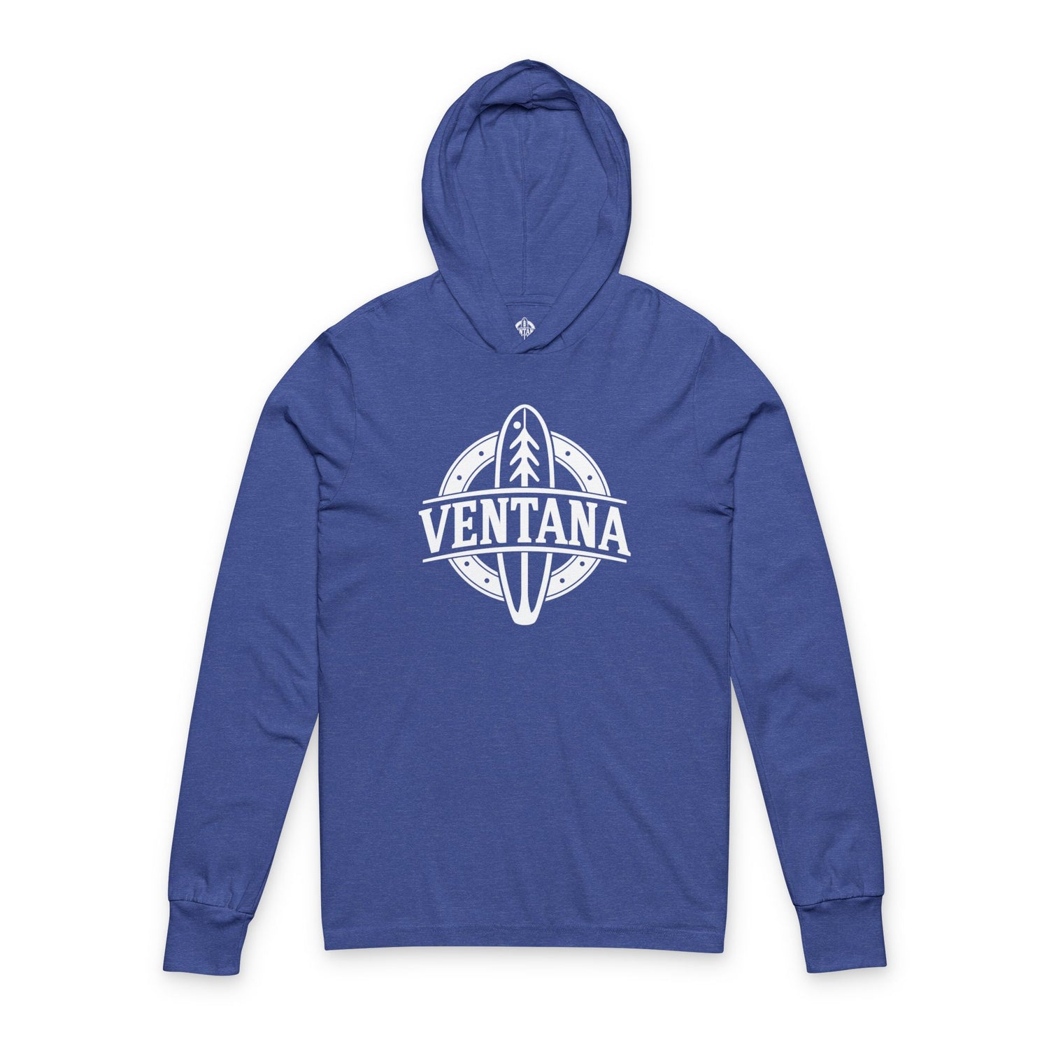 Ventana Treefish Logo Unisex - Cotton Long Sleeve Hooded T-Shirt