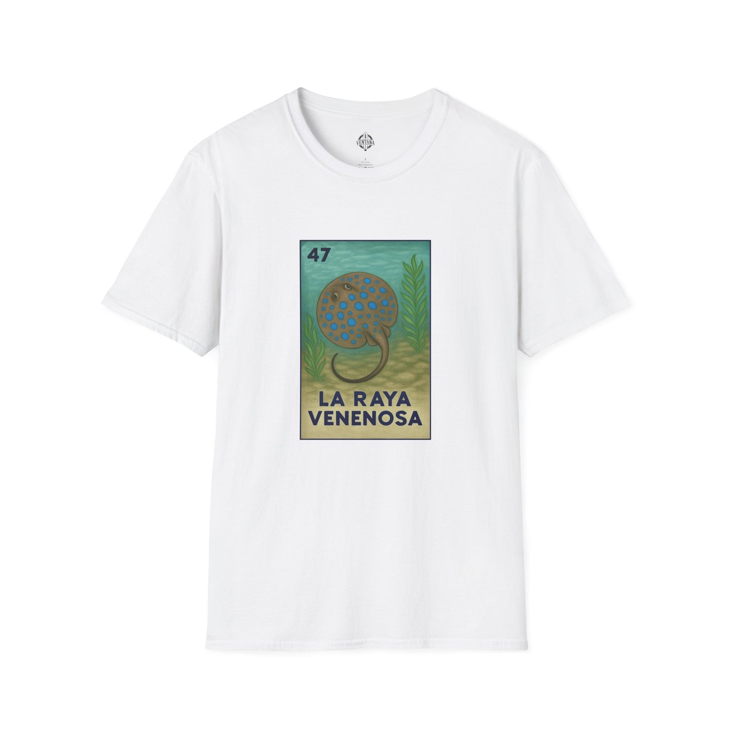Stingray Lotería Unisex - Soft Style U.S. Cotton T-Shirt (La Raya Venenosa)