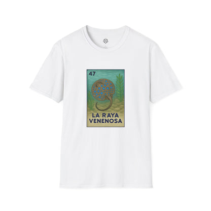 Stingray Lotería Unisex - Soft Style U.S. Cotton T-Shirt (La Raya Venenosa)