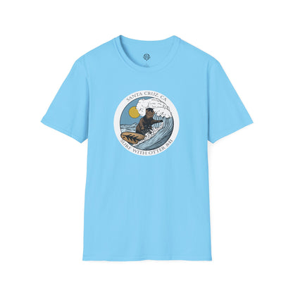 Surf with Otter 841 by Thiago Bianchini Unisex - Soft Style U.S. Cotton T-Shirt