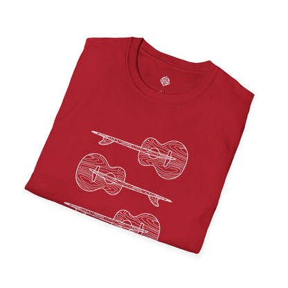 Ventana Santa Cruz Guitar Collab Unisex - Soft Style U.S. Cotton T-Shirt