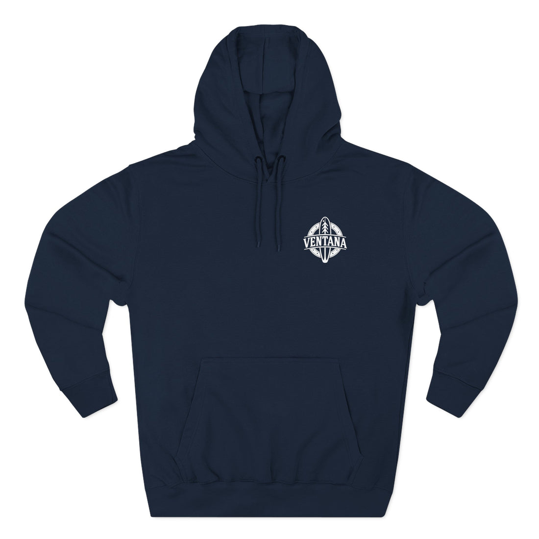 Ventana Treefish Logo - Pull-Over Cotton Blend Fleece Hoodie