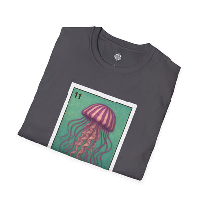 Sea Jelly Lotería Unisex - Soft Style U.S. Cotton T-Shirt (La Medusa)
