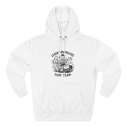 Leash Wranglers Surf Team Unisex - Pull-Over Cotton Blend Fleece Hoodie