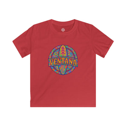 Ventana Psychedelic Treefish Logo Kids - Soft Style U.S. Cotton T-Shirt
