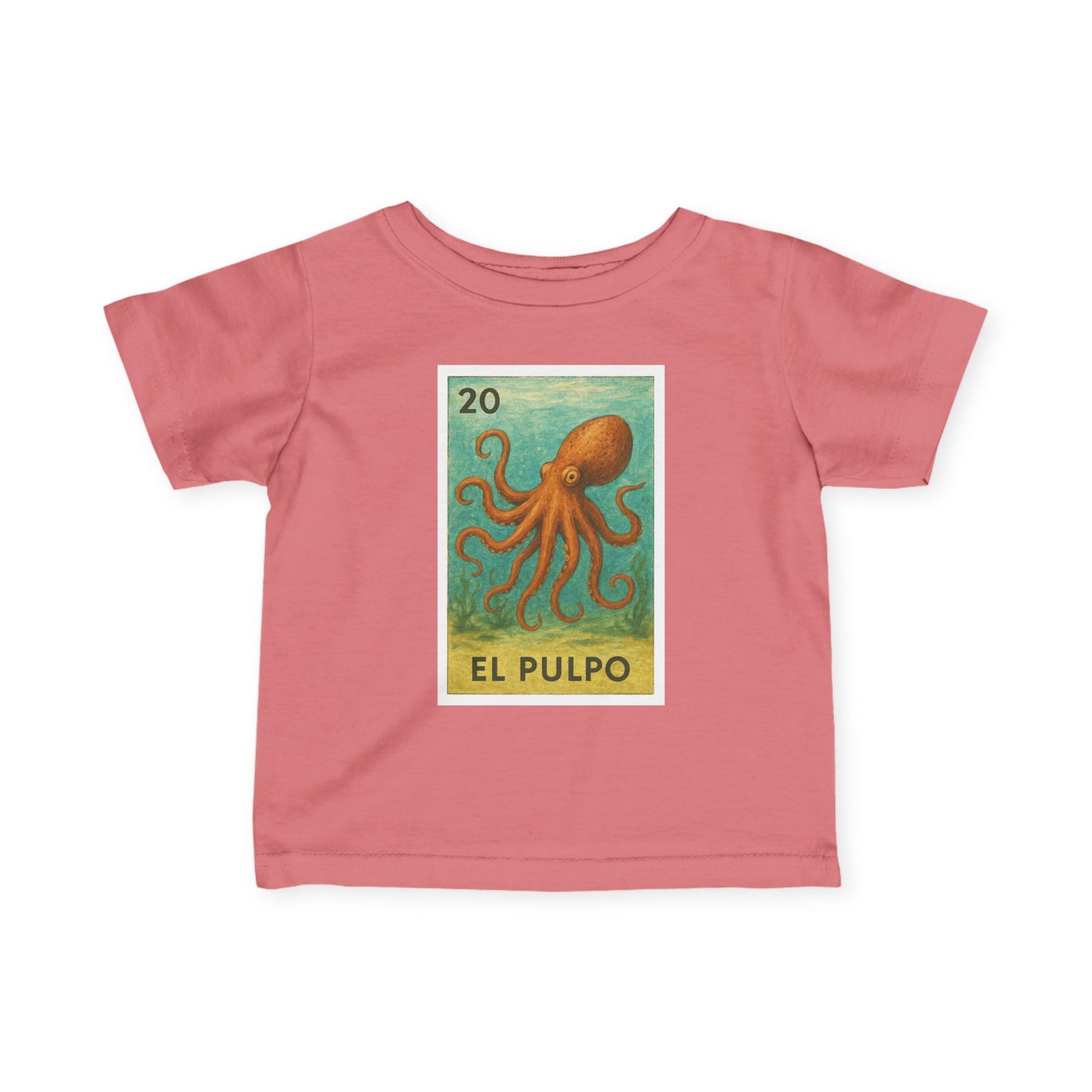 Octopus Lotería - Infant 100% Cotton T-Shirt (El Pulpo)
