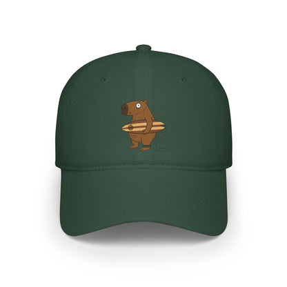 Capybara Surfer - 100% Cotton Baseball Cap