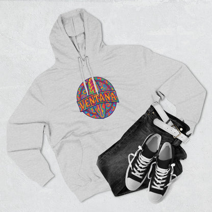 Ventana Psychedelic Treefish Logo Unisex - Pull-Over Cotton Blend Fleece Hoodie