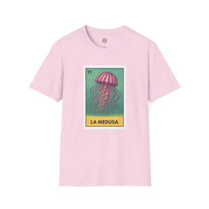 Sea Jelly Lotería Unisex - Soft Style U.S. Cotton T-Shirt (La Medusa)