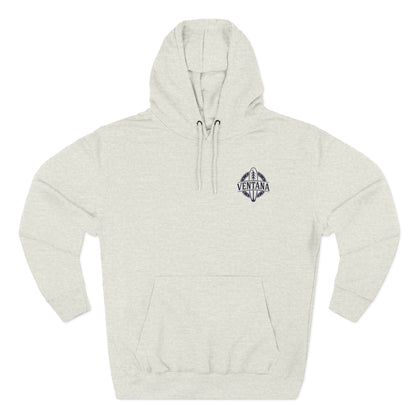 Ventana Treefish Logo - Pull-Over Cotton Blend Fleece Hoodie