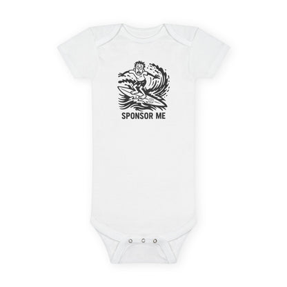Sponsor Me - Baby Short Sleeve 100% Cotton Onesie