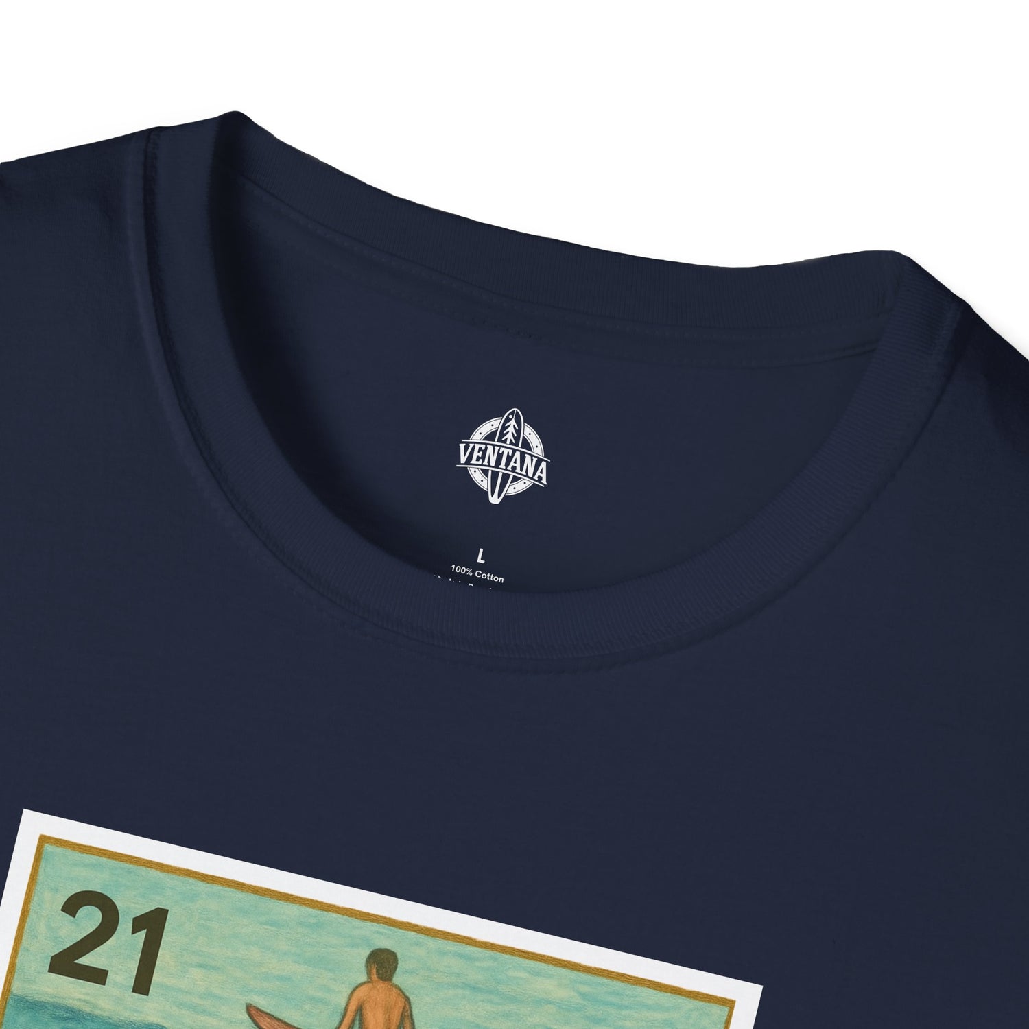 Shark Lotería Unisex - Soft Style U.S. Cotton T-Shirt (El Tiburón)