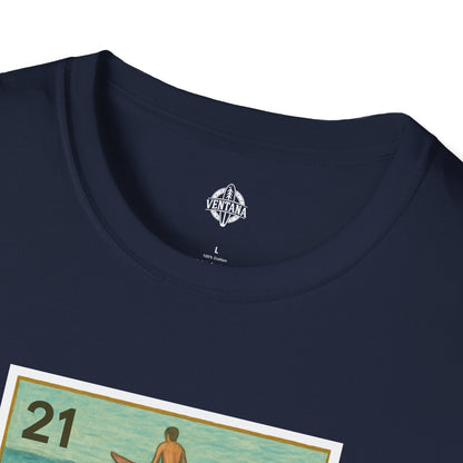 Shark Lotería Unisex - Soft Style U.S. Cotton T-Shirt (El Tiburón)