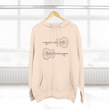 Ventana Santa Cruz Guitar Collab Unisex - Pull-Over Cotton Blend Fleece Hoodie