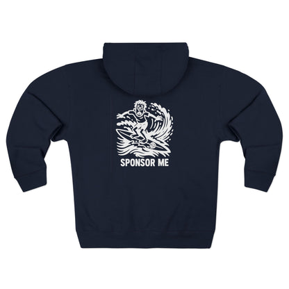 Sponsor Me Unisex - Zip Cotton Blend Fleece Hoodie