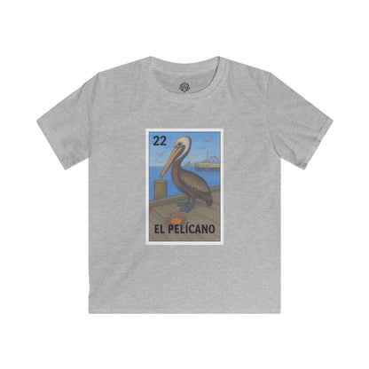 Pelican Lotería Kids - Soft Style U.S. Cotton T-Shirt (El Pelícano)