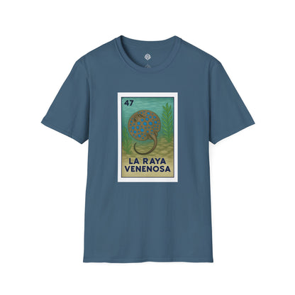 Stingray Lotería Unisex - Soft Style U.S. Cotton T-Shirt (La Raya Venenosa)