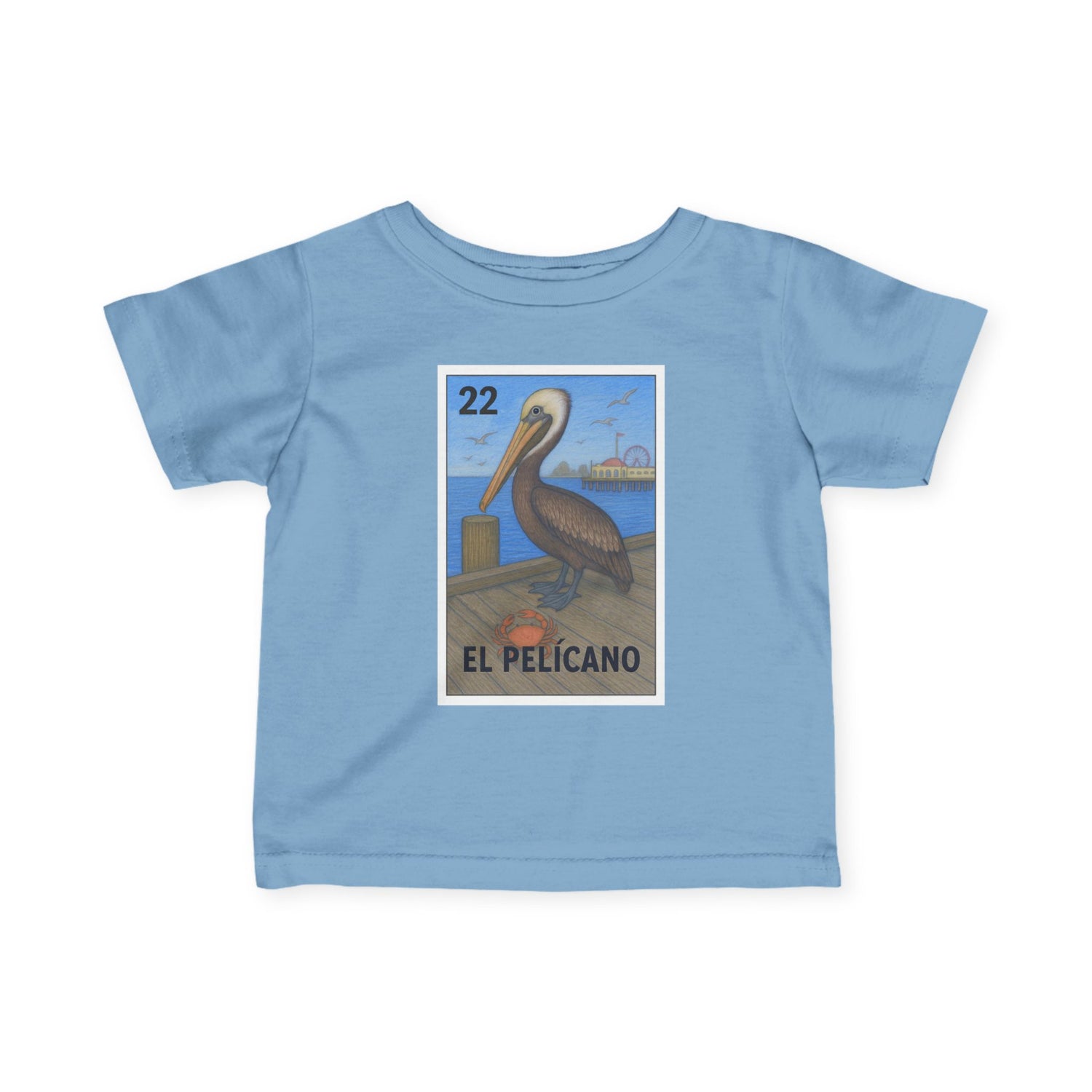 Pelican Lotería - Infant 100% Cotton T-Shirt (El Pelícano)