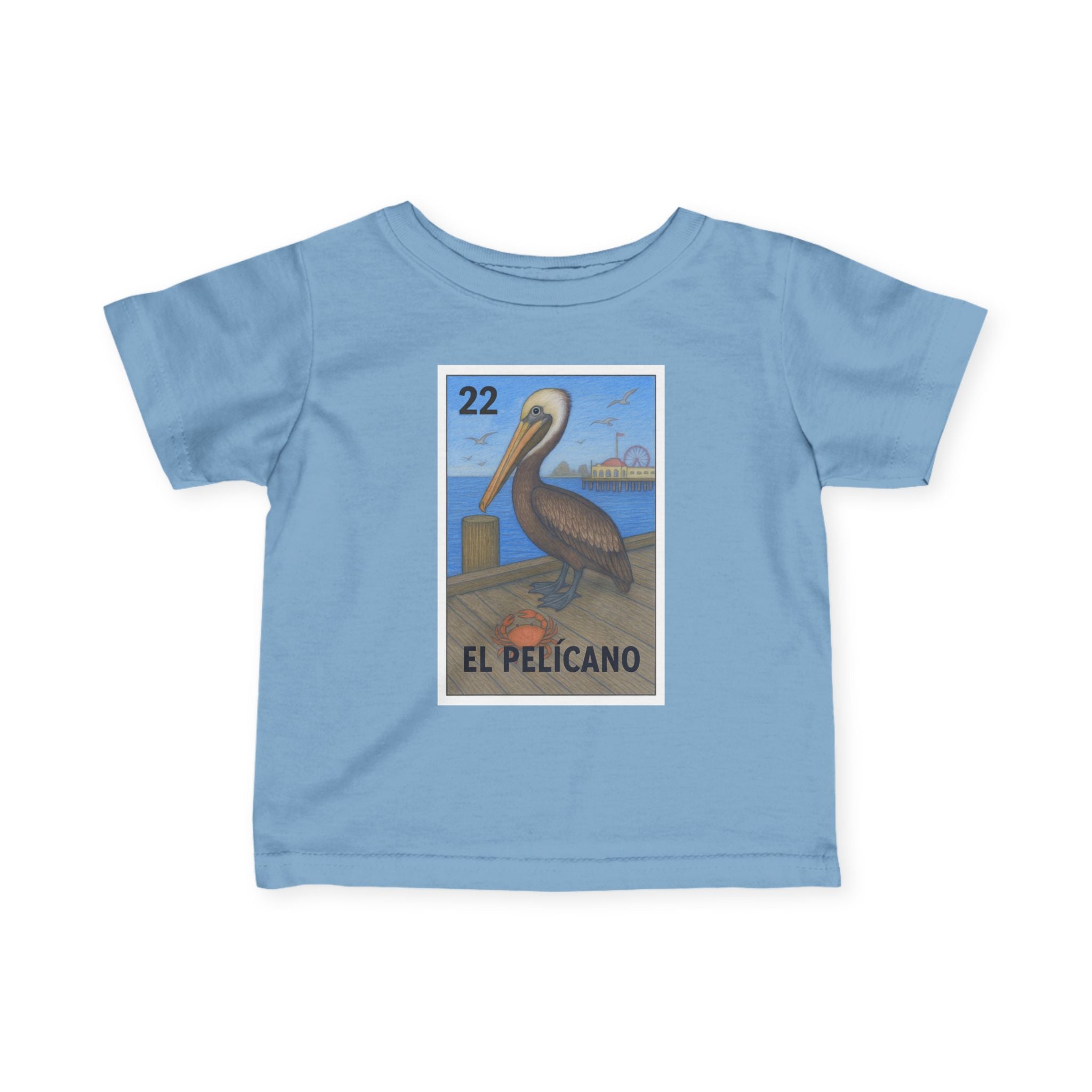 Pelican Lotería - Infant 100% Cotton T-Shirt (El Pelícano)