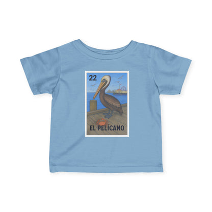 Pelican Lotería - Infant 100% Cotton T-Shirt (El Pelícano)