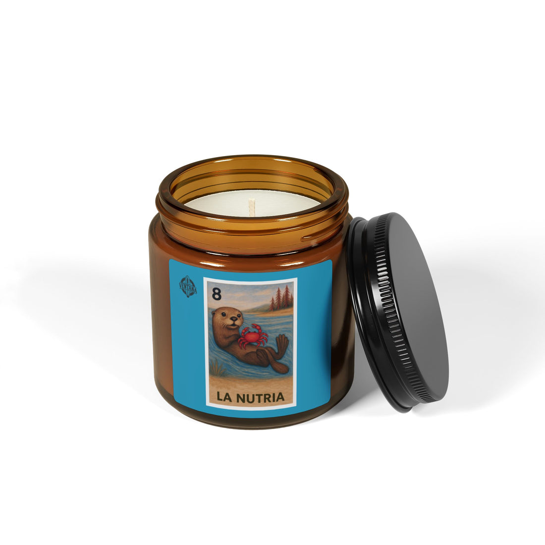 Sea Otter Lotería - Scented Soy Candle (La Nutria)