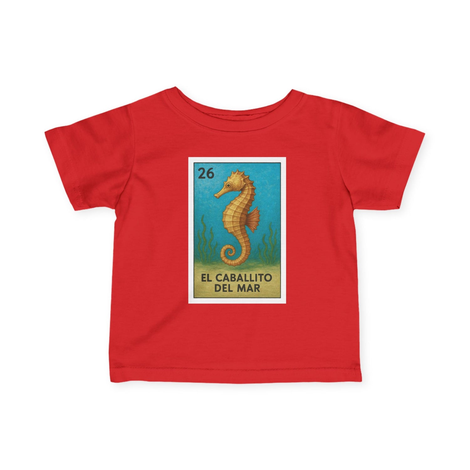 Seahorse Lotería - Infant 100% Cotton T-Shirt (La Orca)