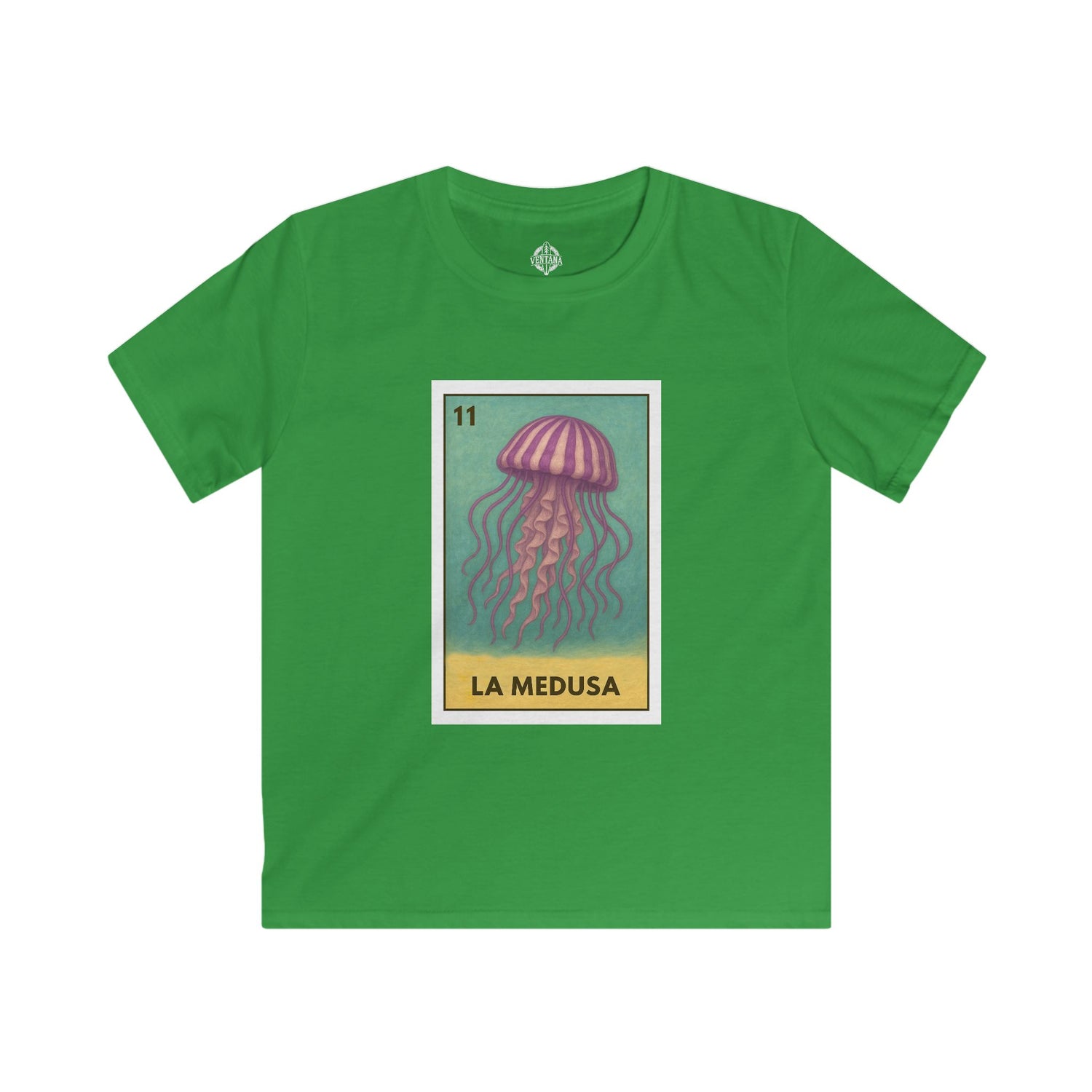 Sea Jelly Lotería Kids - Soft Style U.S. Cotton T-Shirt (La Medusa)