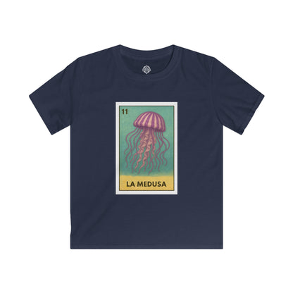 Sea Jelly Lotería Kids - Soft Style U.S. Cotton T-Shirt (La Medusa)