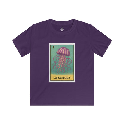 Sea Jelly Lotería Kids - Soft Style U.S. Cotton T-Shirt (La Medusa)