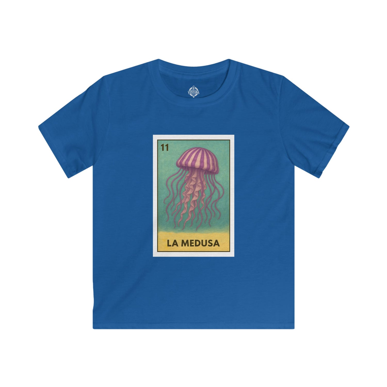 Sea Jelly Lotería Kids - Soft Style U.S. Cotton T-Shirt (La Medusa)