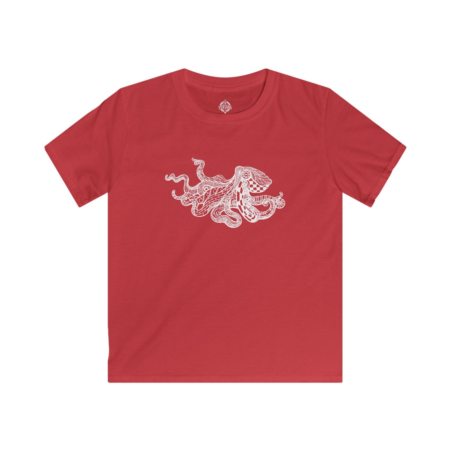 Ventangle Octopus Kids - Soft Style U.S. Cotton T-Shirt