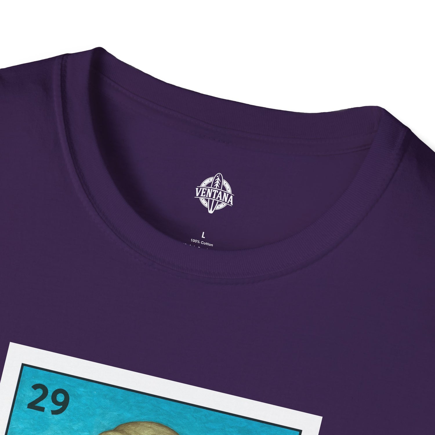 Elephant Seal Lotería Unisex - Soft Style U.S. Cotton T-Shirt (El Elefante Marino)