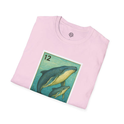Whale Lotería Unisex - Soft Style U.S. Cotton T-Shirt (La Ballena)
