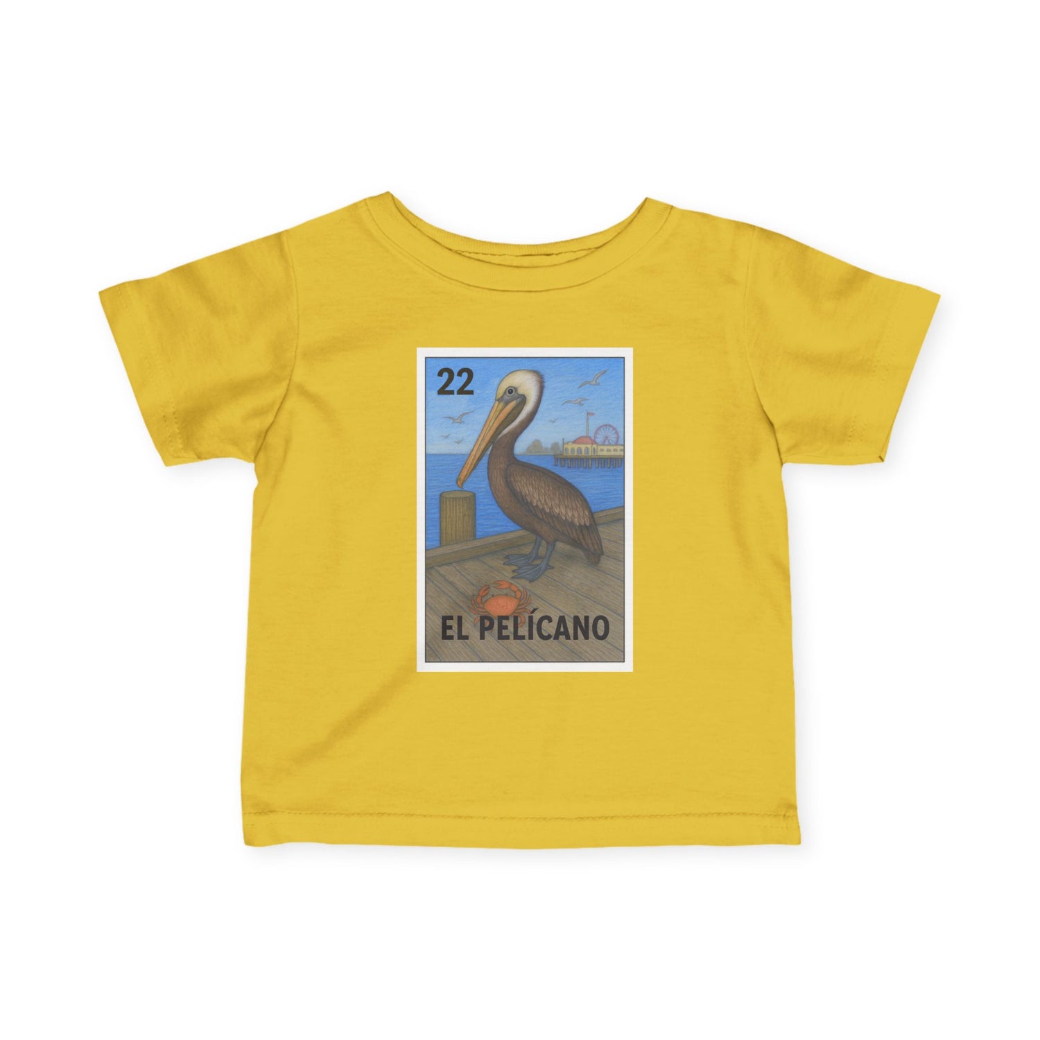 Pelican Lotería - Infant 100% Cotton T-Shirt (El Pelícano)