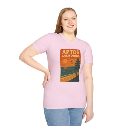 Aptos California Sunset Unisex - U.S. Cotton T-Shirt