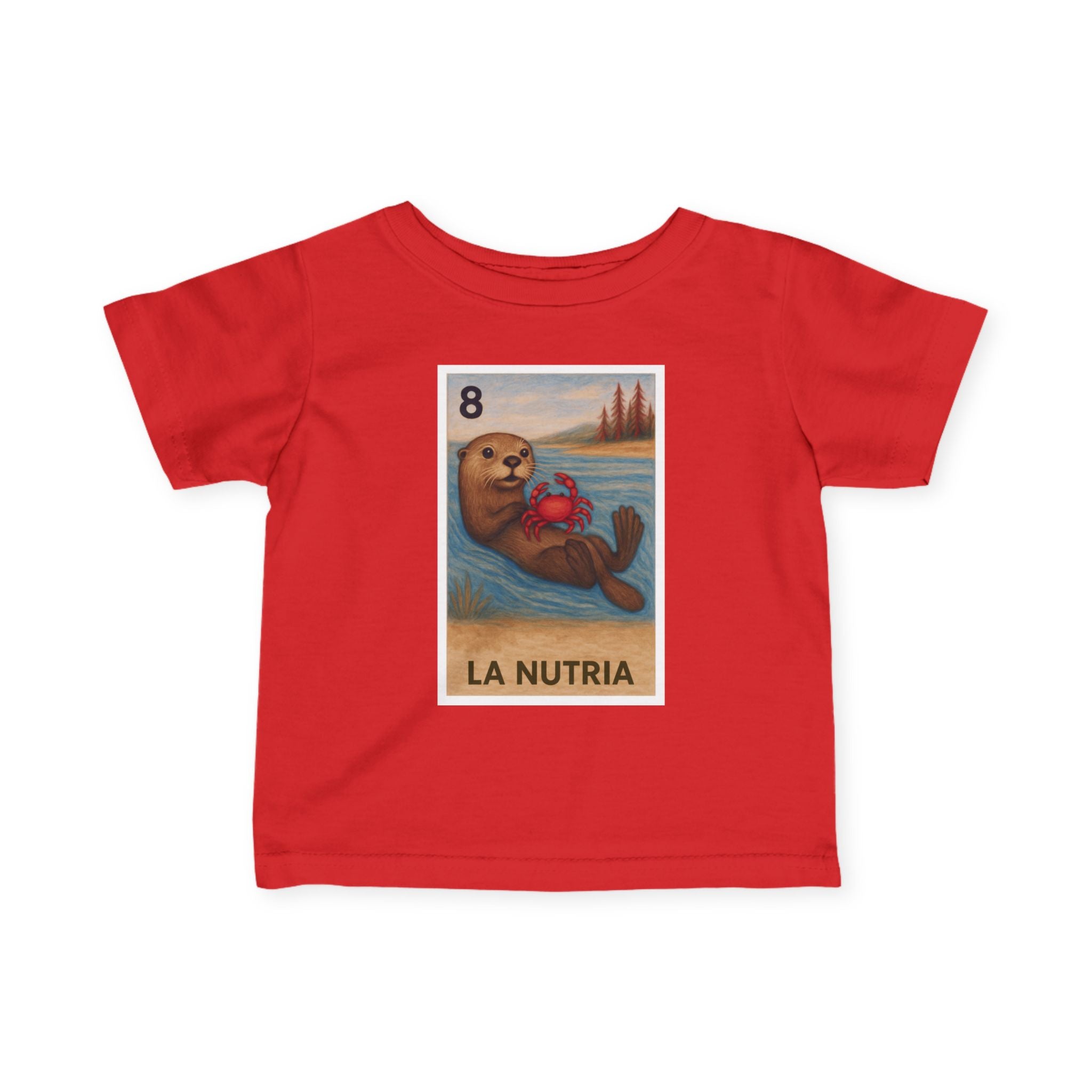 Sea Otter Lotería - Infant 100% Cotton T-Shirt (La Nutria)