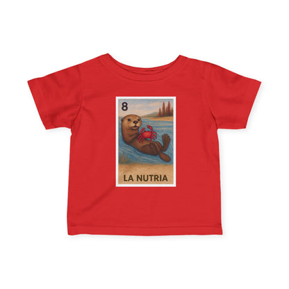 Sea Otter Lotería - Infant 100% Cotton T-Shirt (La Nutria)